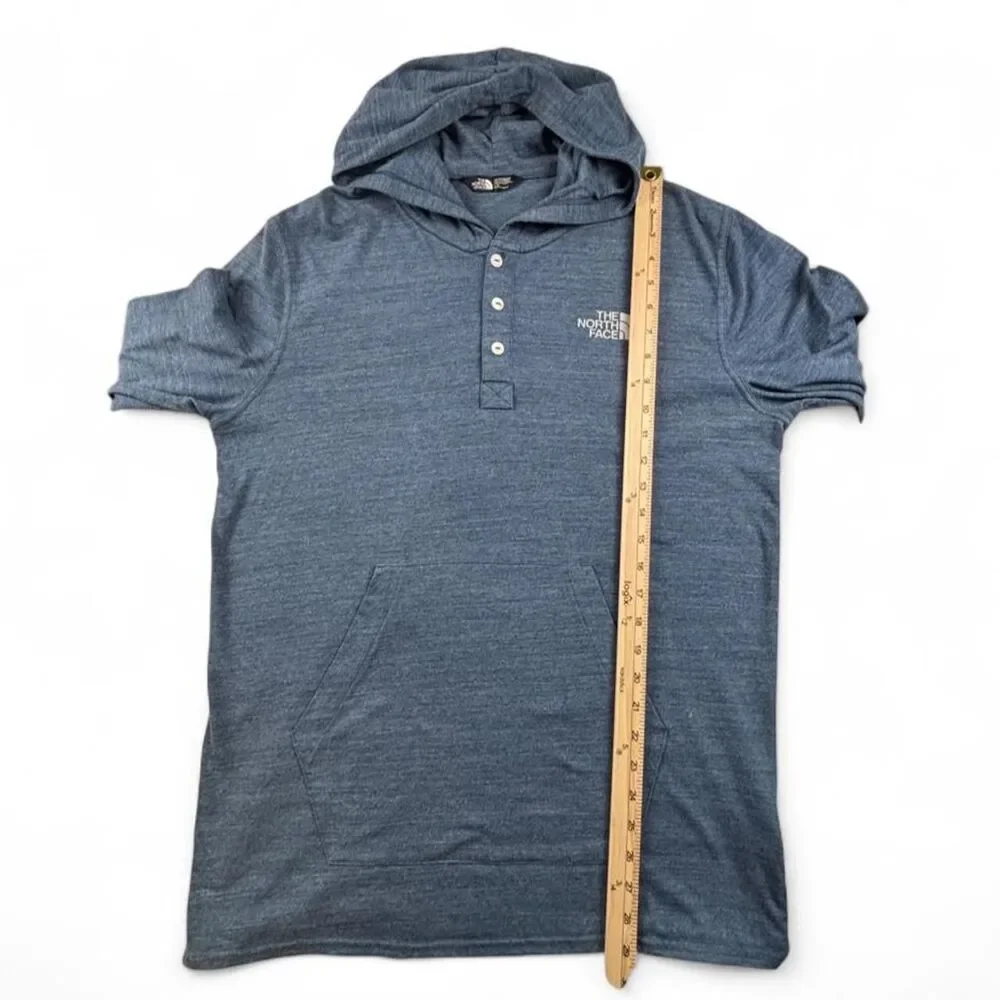 The North Face Heather Blue Hoodie Men's Large Lightweight Outdoor Pullover - Picture 5 of 6